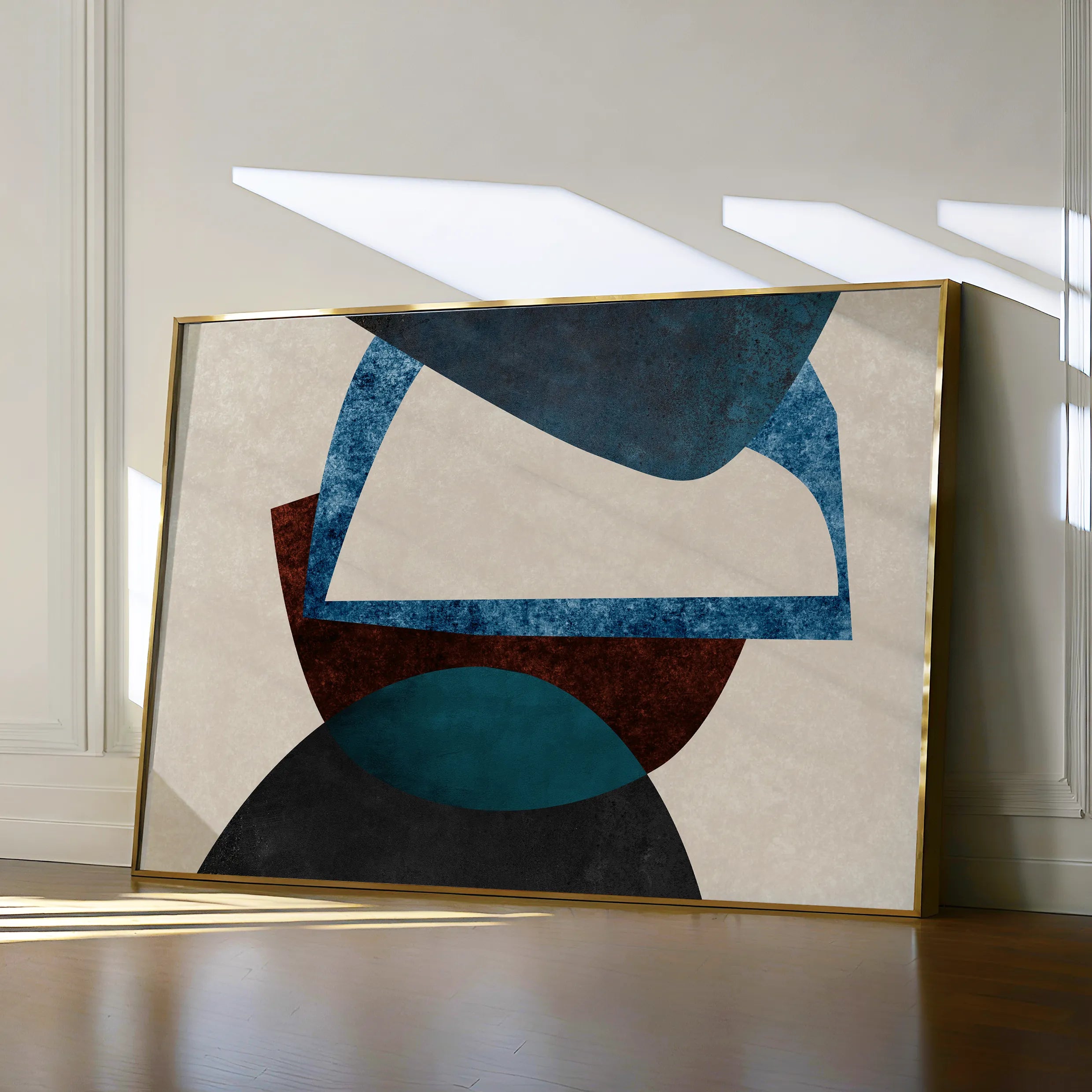 Abstract 034 Canvas Art 18" x 24" / 45 x 60 cm / Black