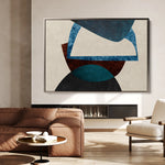 Abstract 034 Canvas Art 18" x 24" / 45 x 60 cm / Black