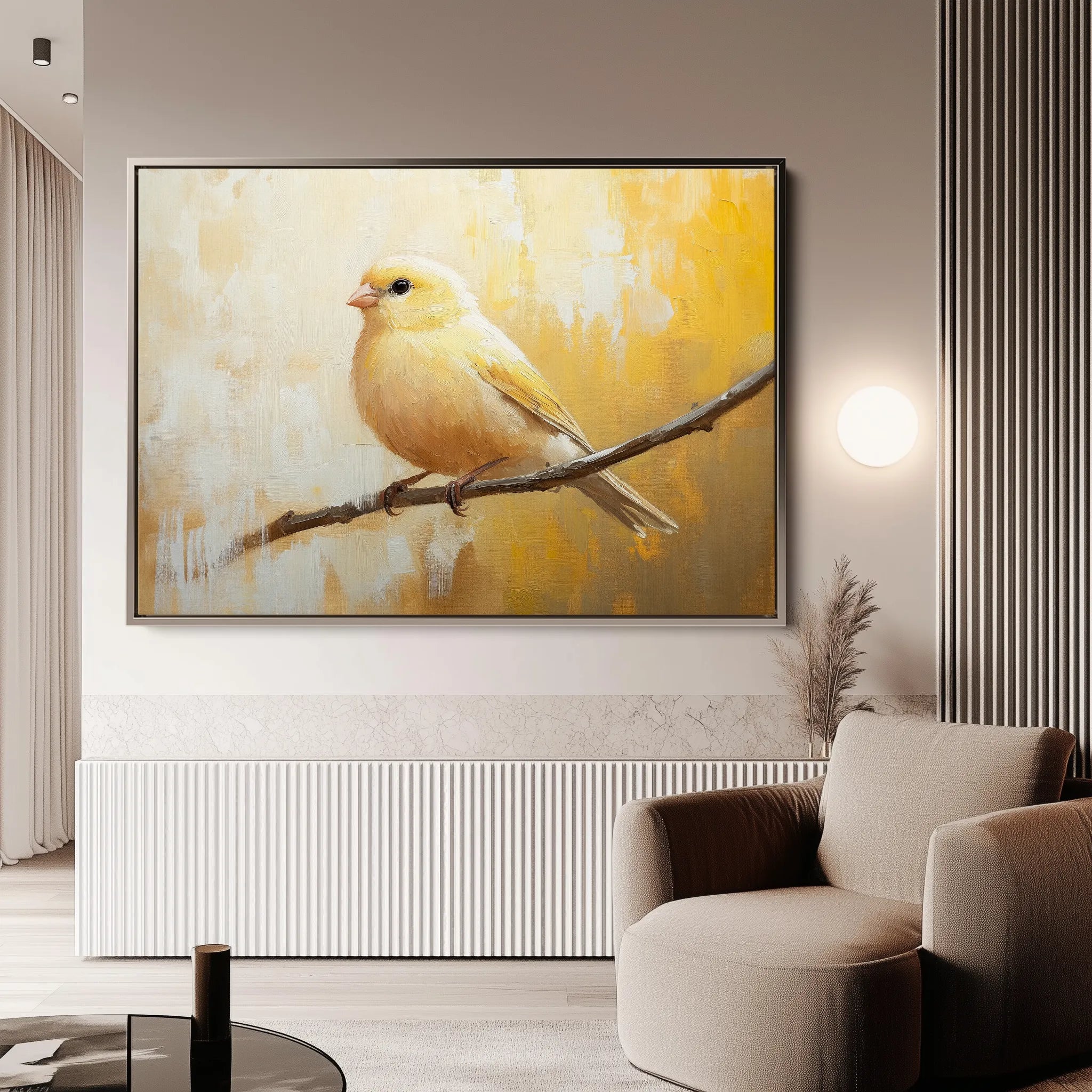 Animals 034 Canvas Art 18" x 24" / 45 x 60 cm / Black