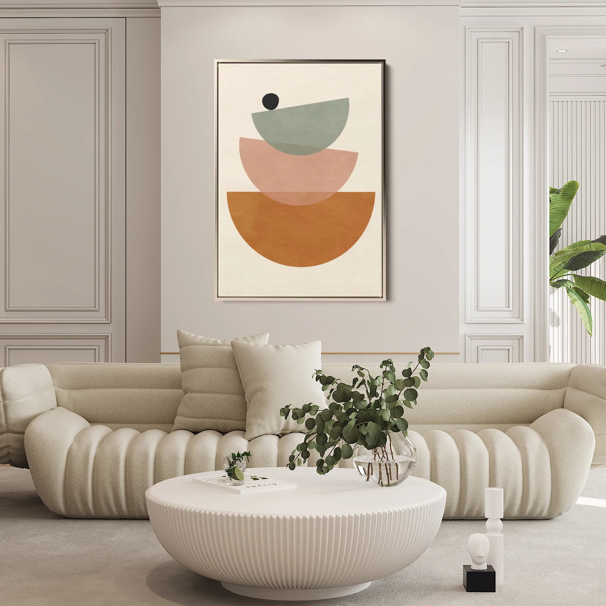 Boho 034 Canvas Art 18" x 24" / 45 x 60 cm / Black