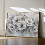 Floral 034 Canvas Art 18" x 24" / 45 x 60 cm / Black