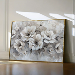 Floral 034 Canvas Art 60 x 40 cm / Black