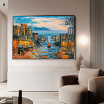 Landscape 034 Canvas Art 18" x 24" / 45 x 60 cm / Black
