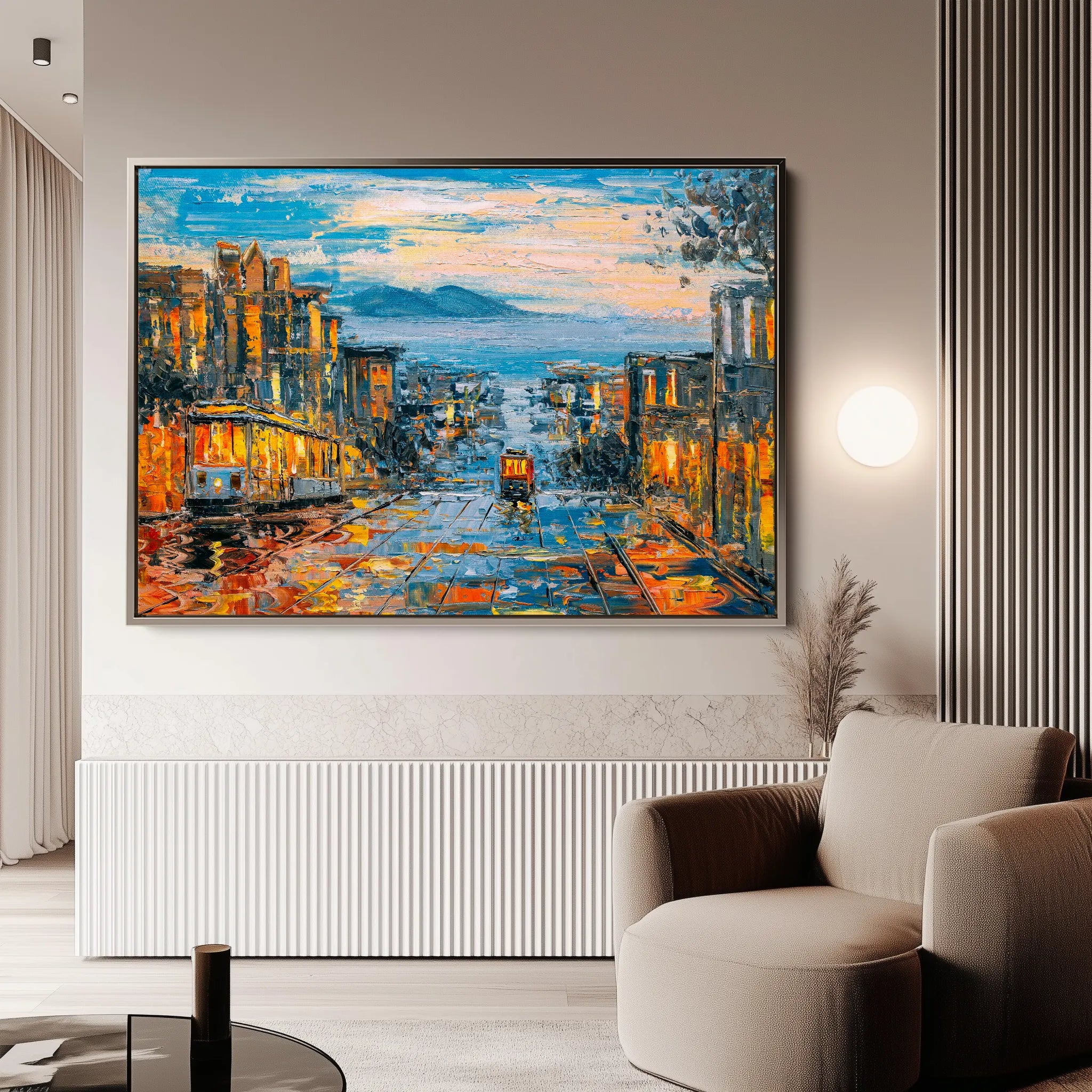 Landscape 034 Canvas Art 18" x 24" / 45 x 60 cm / Black