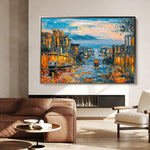 Landscape 034 Canvas Art 18" x 24" / 45 x 60 cm / Black