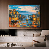 Landscape 034 Canvas Art 18" x 24" / 45 x 60 cm / Black