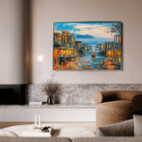 Landscape 034 Canvas Art 18" x 24" / 45 x 60 cm / Black