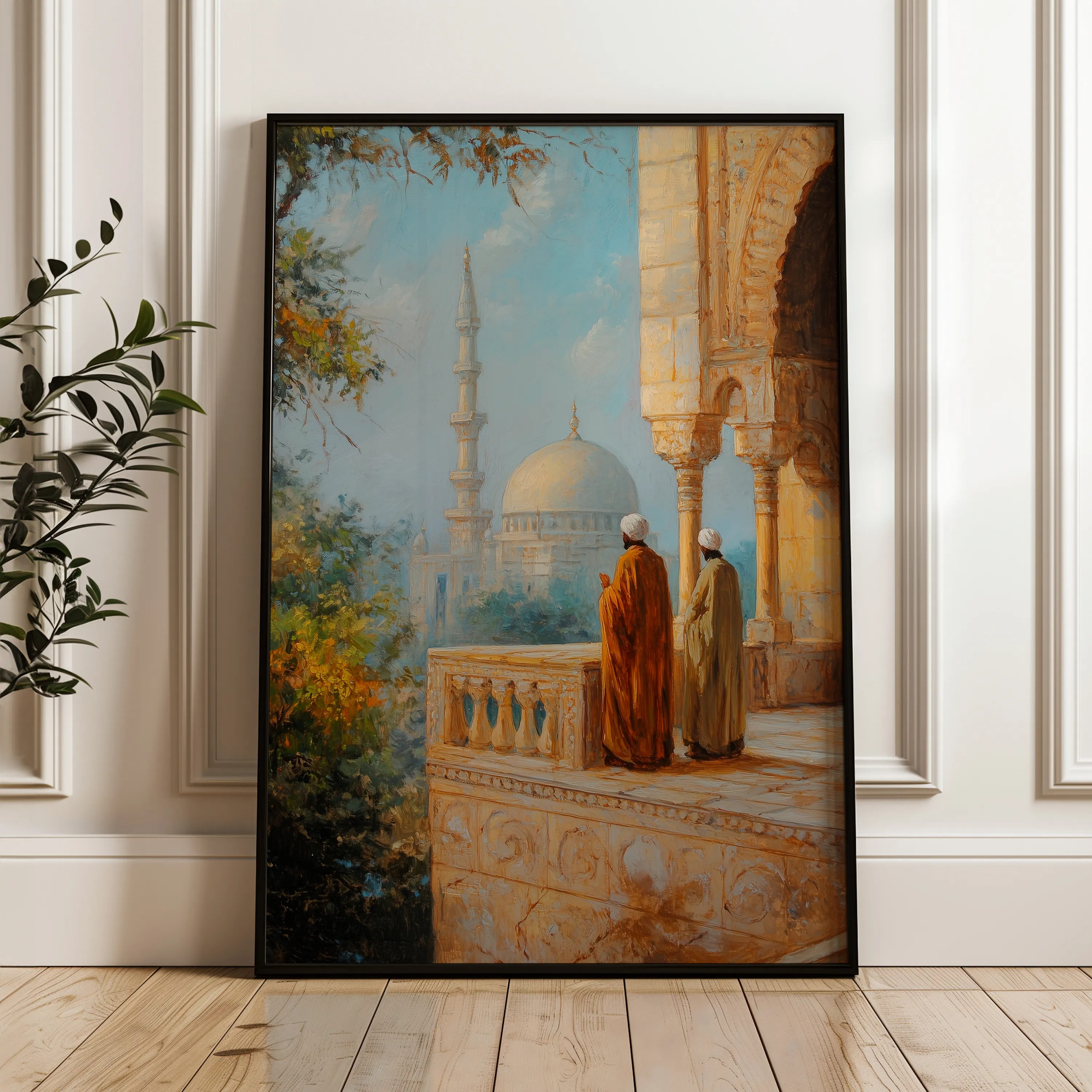 Orientalist 034 Canvas Art 18" x 24" / 45 x 60 cm / Black