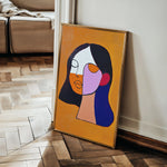 Portrait 034 Canvas Art 18" x 24" / 45 x 60 cm / Black