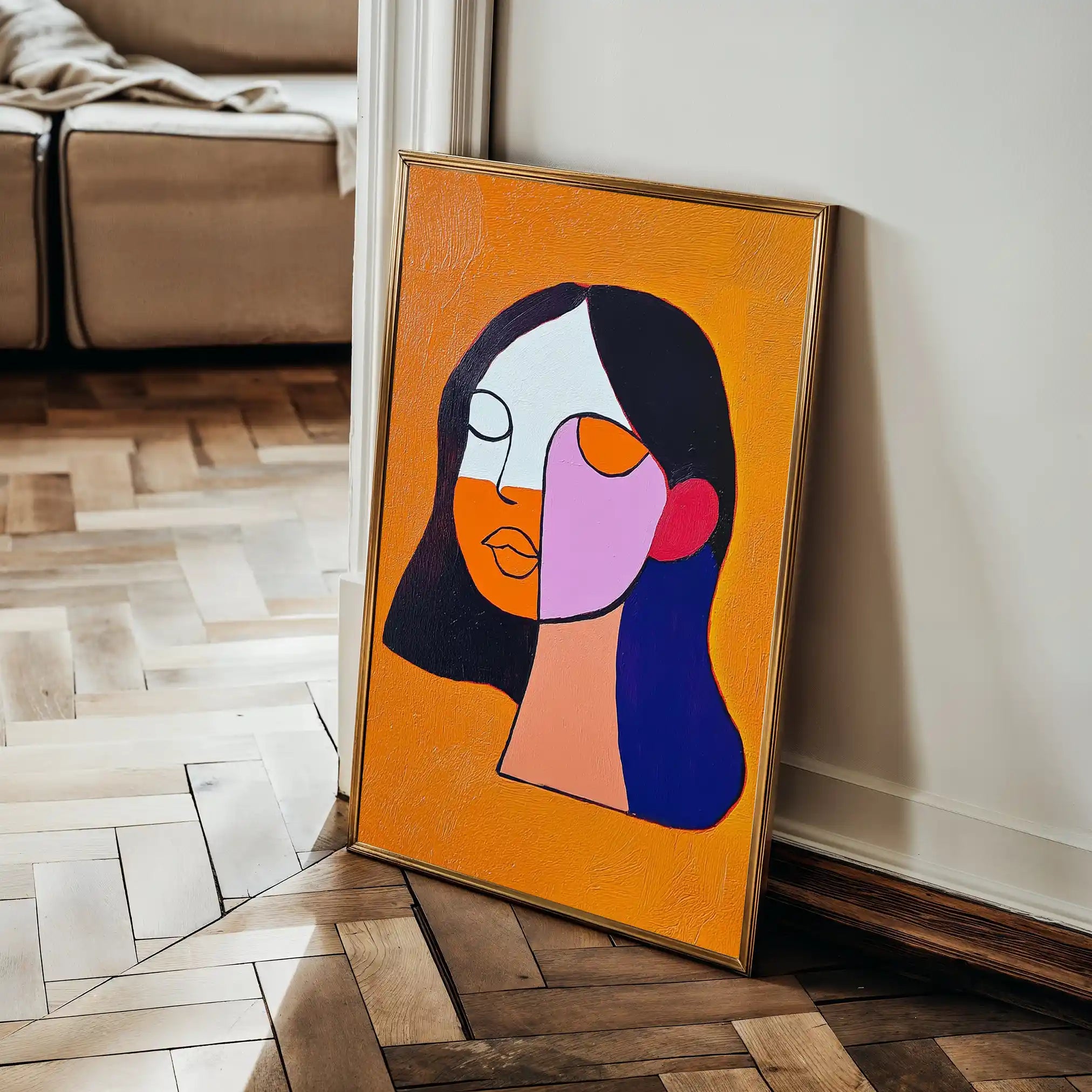 Portrait 034 Canvas Art 60 x 40 cm / Black