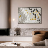 Abstract 035 Canvas Art 18" x 24" / 45 x 60 cm / Black
