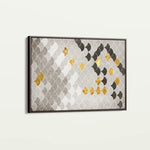 Abstract 035 Canvas Art 18" x 24" / 45 x 60 cm / Black