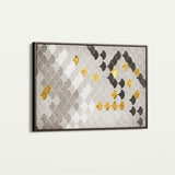 Abstract 035 Canvas Art 18" x 24" / 45 x 60 cm / Black