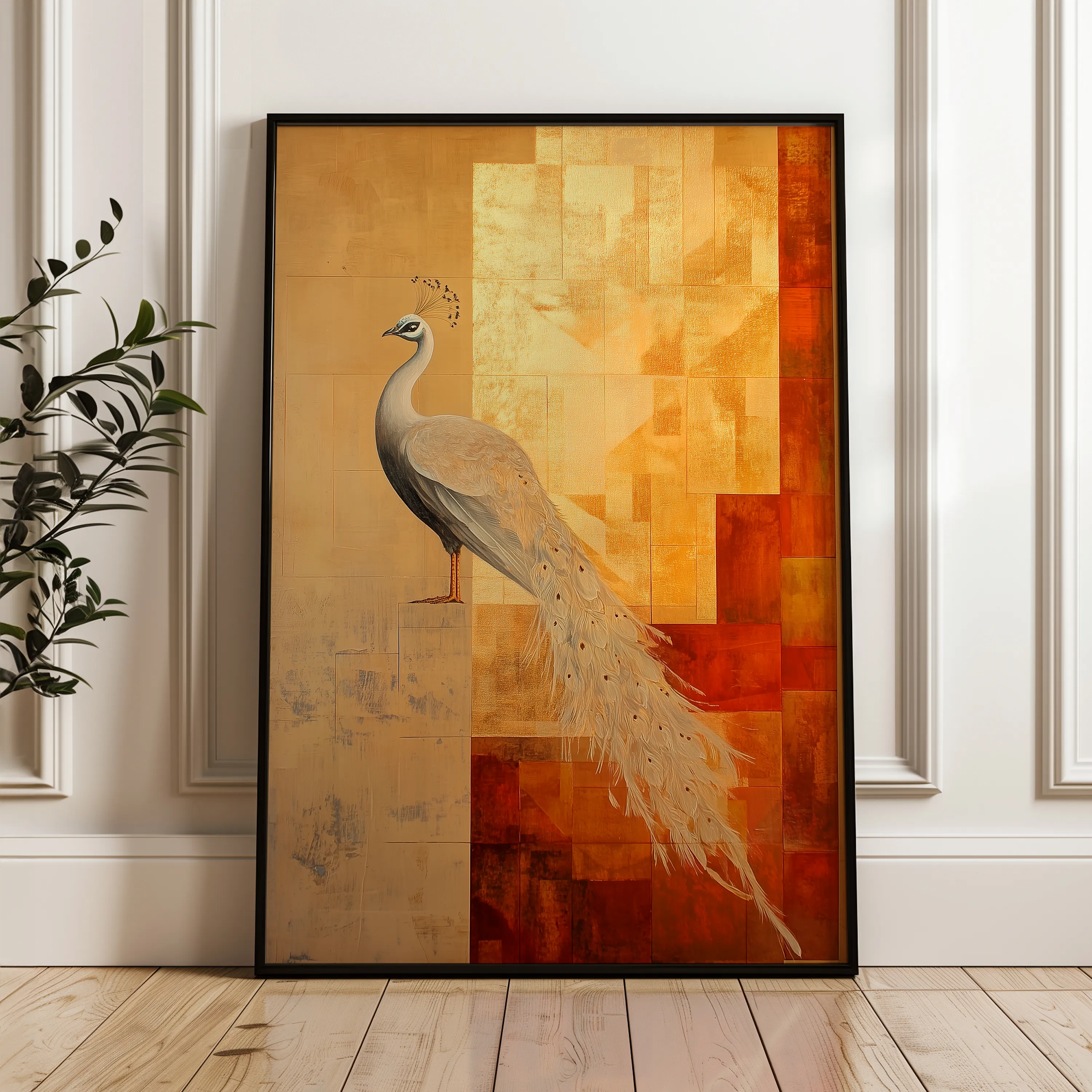 Animals 035 Canvas Art 18" x 24" / 45 x 60 cm / Black