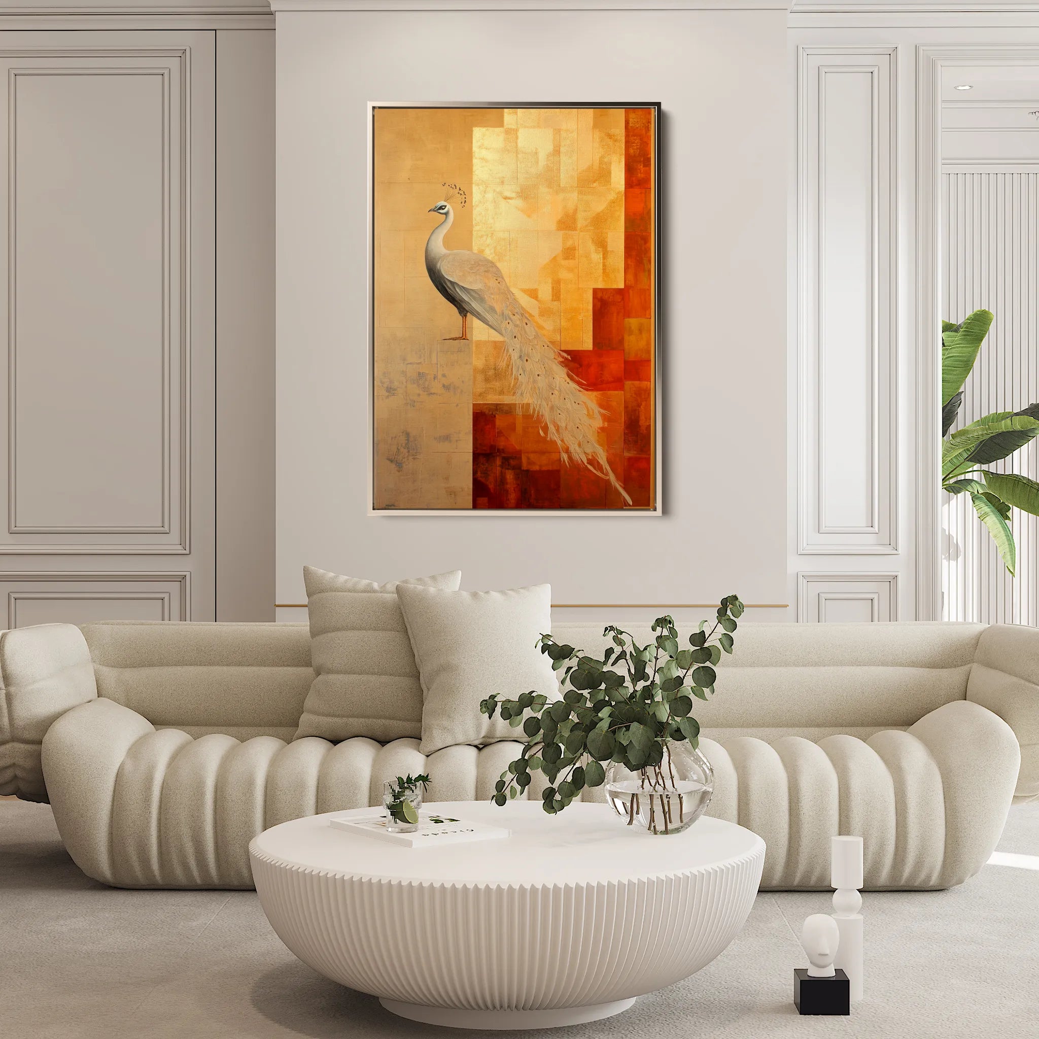 Animals 035 Canvas Art 18" x 24" / 45 x 60 cm / Black