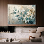 Floral 035 Canvas Art 18" x 24" / 45 x 60 cm / Black