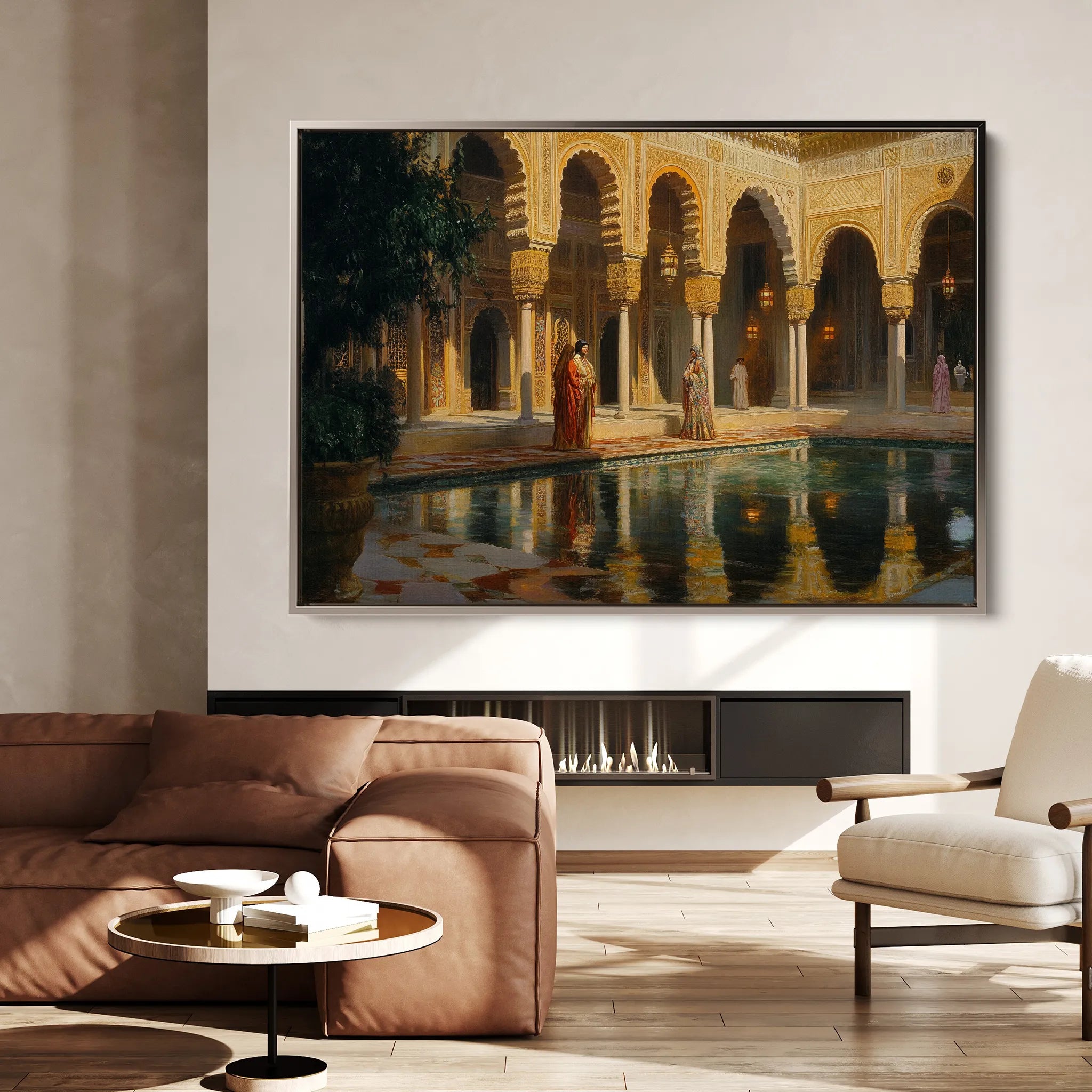 Orientalist 035 Canvas Art 18" x 24" / 45 x 60 cm / Black