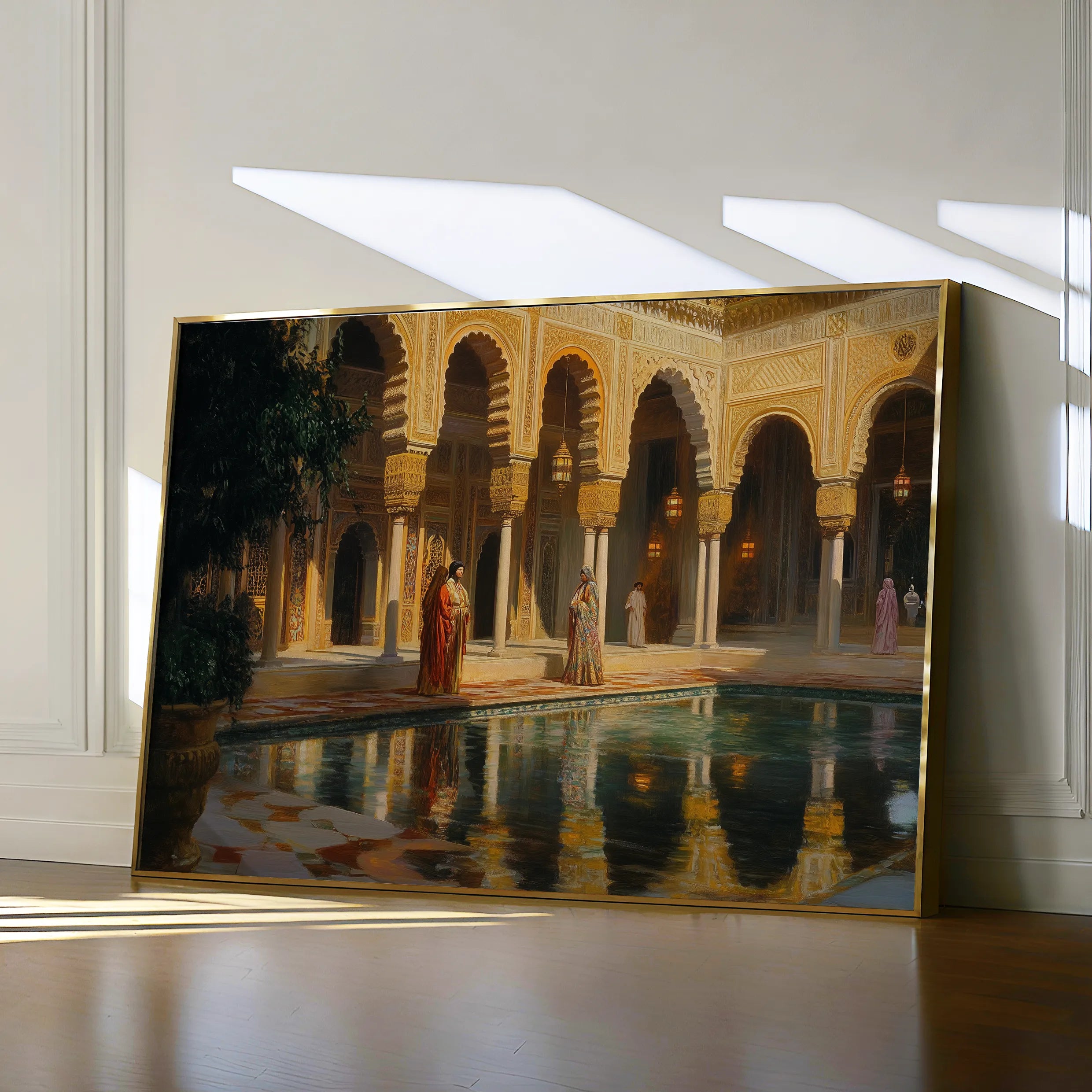 Orientalist 035 Canvas Art 18" x 24" / 45 x 60 cm / Black