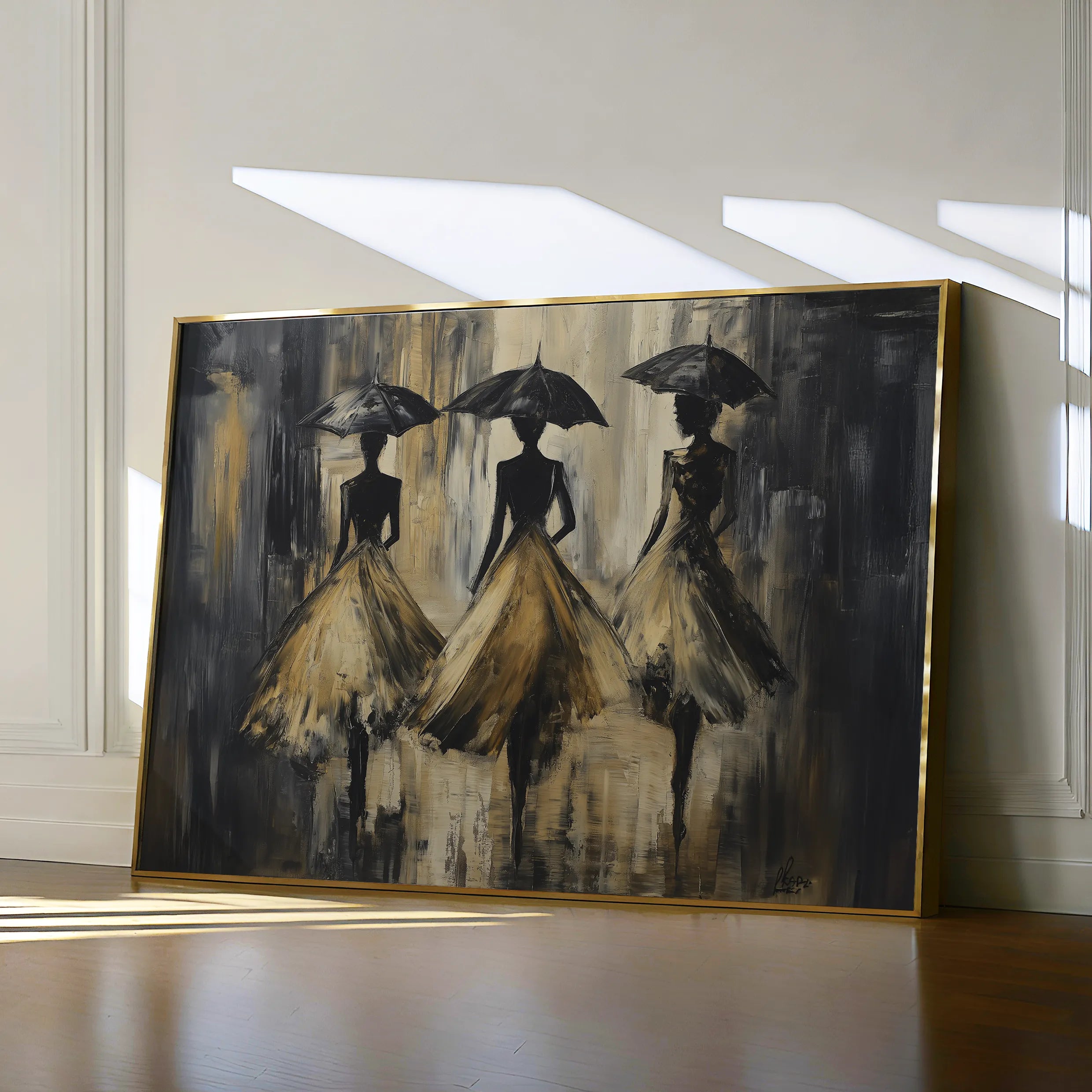 Portrait 035 Canvas Art 18" x 24" / 45 x 60 cm / Black