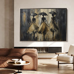 Portrait 035 Canvas Art 18" x 24" / 45 x 60 cm / Black