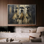 Portrait 035 Canvas Art 18" x 24" / 45 x 60 cm / Black