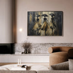 Portrait 035 Canvas Art 18" x 24" / 45 x 60 cm / Black
