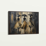 Portrait 035 Canvas Art 18" x 24" / 45 x 60 cm / Black