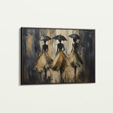 Portrait 035 Canvas Art 18" x 24" / 45 x 60 cm / Black