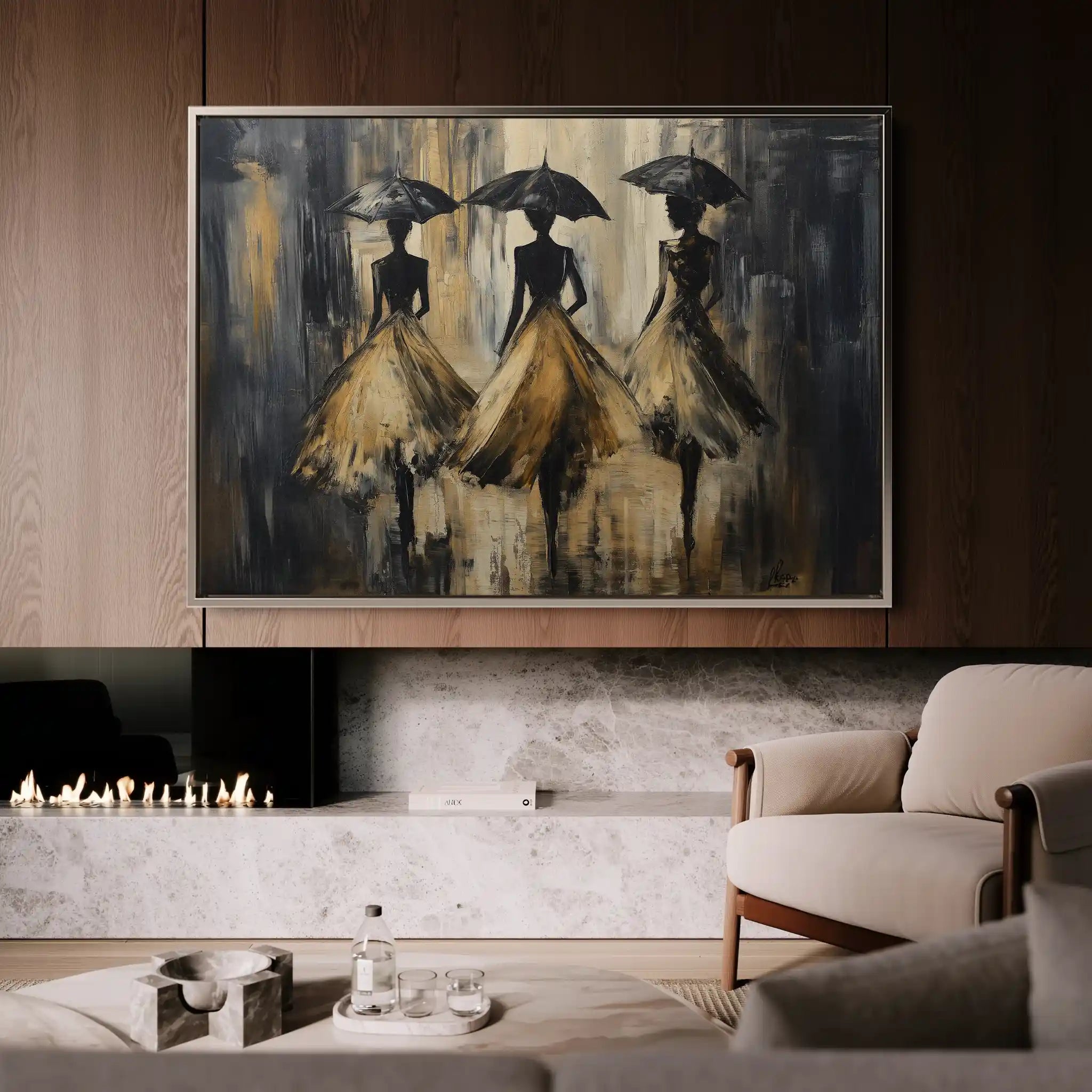 Portrait 035 Canvas Art 60 x 40 cm / Black
