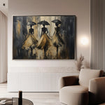 Portrait 035 Canvas Art 60 x 40 cm / Black