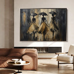 Portrait 035 Canvas Art 60 x 40 cm / Black
