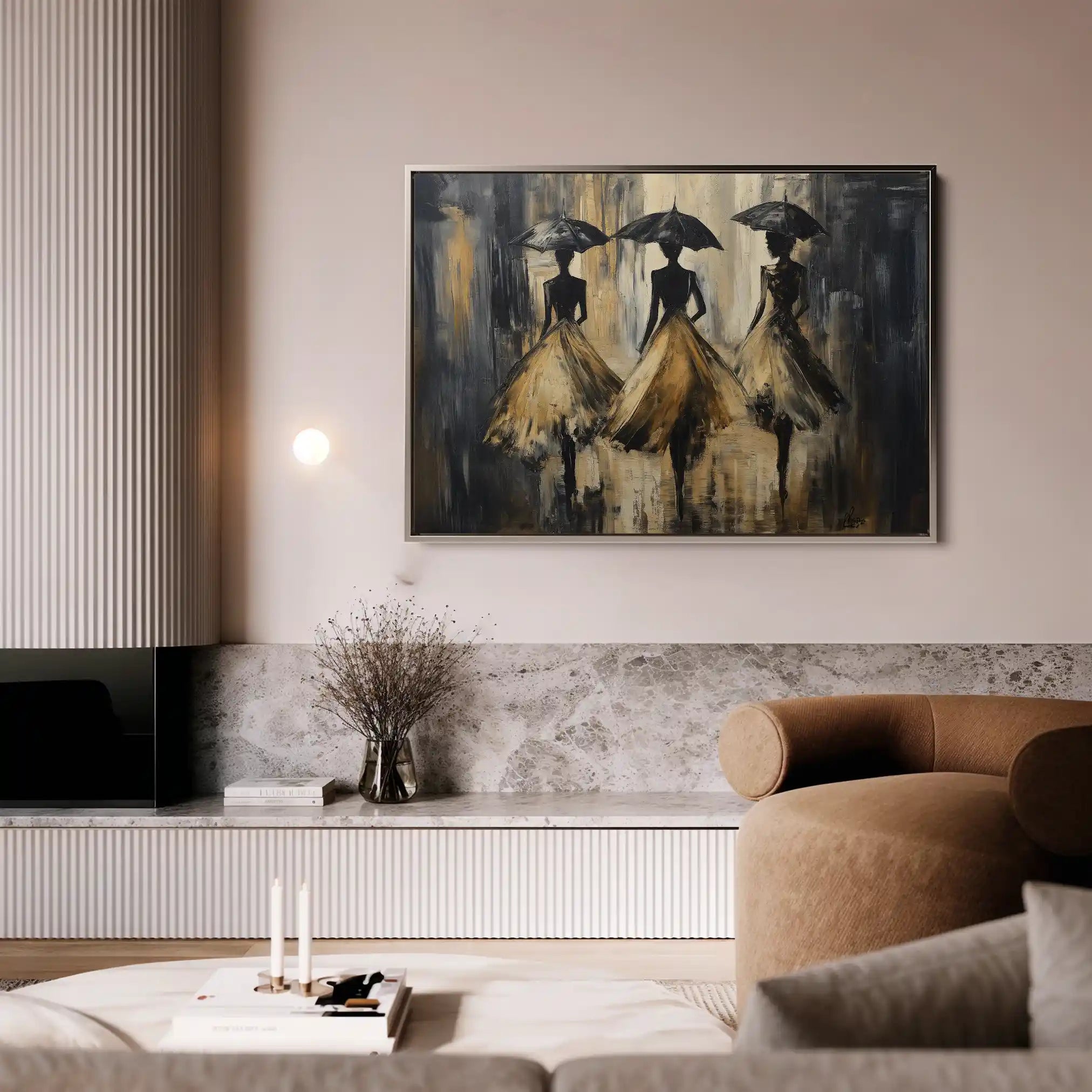 Portrait 035 Canvas Art 60 x 40 cm / Black