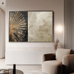 Abstract 036 Canvas Art 18" x 24" / 45 x 60 cm / Black