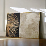 Abstract 036 Canvas Art 18" x 24" / 45 x 60 cm / Black