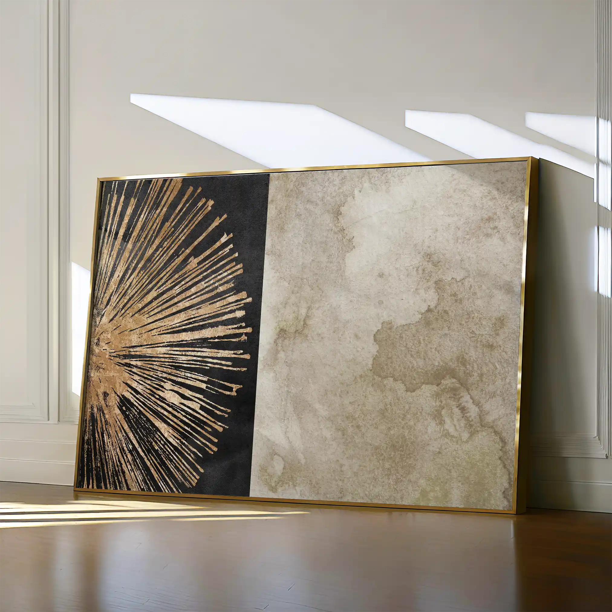 Abstract 036 Canvas Art 18" x 24" / 45 x 60 cm / Black