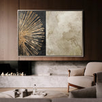 Abstract 036 Canvas Art 18" x 24" / 45 x 60 cm / Black