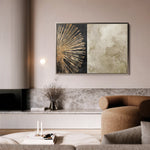 Abstract 036 Canvas Art 18" x 24" / 45 x 60 cm / Black