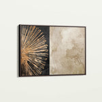 Abstract 036 Canvas Art 18" x 24" / 45 x 60 cm / Black