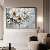 Floral 036 Canvas Art 18" x 24" / 45 x 60 cm / Black
