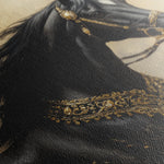 Horses 036 Canvas Art 18" x 24" / 45 x 60 cm / Black