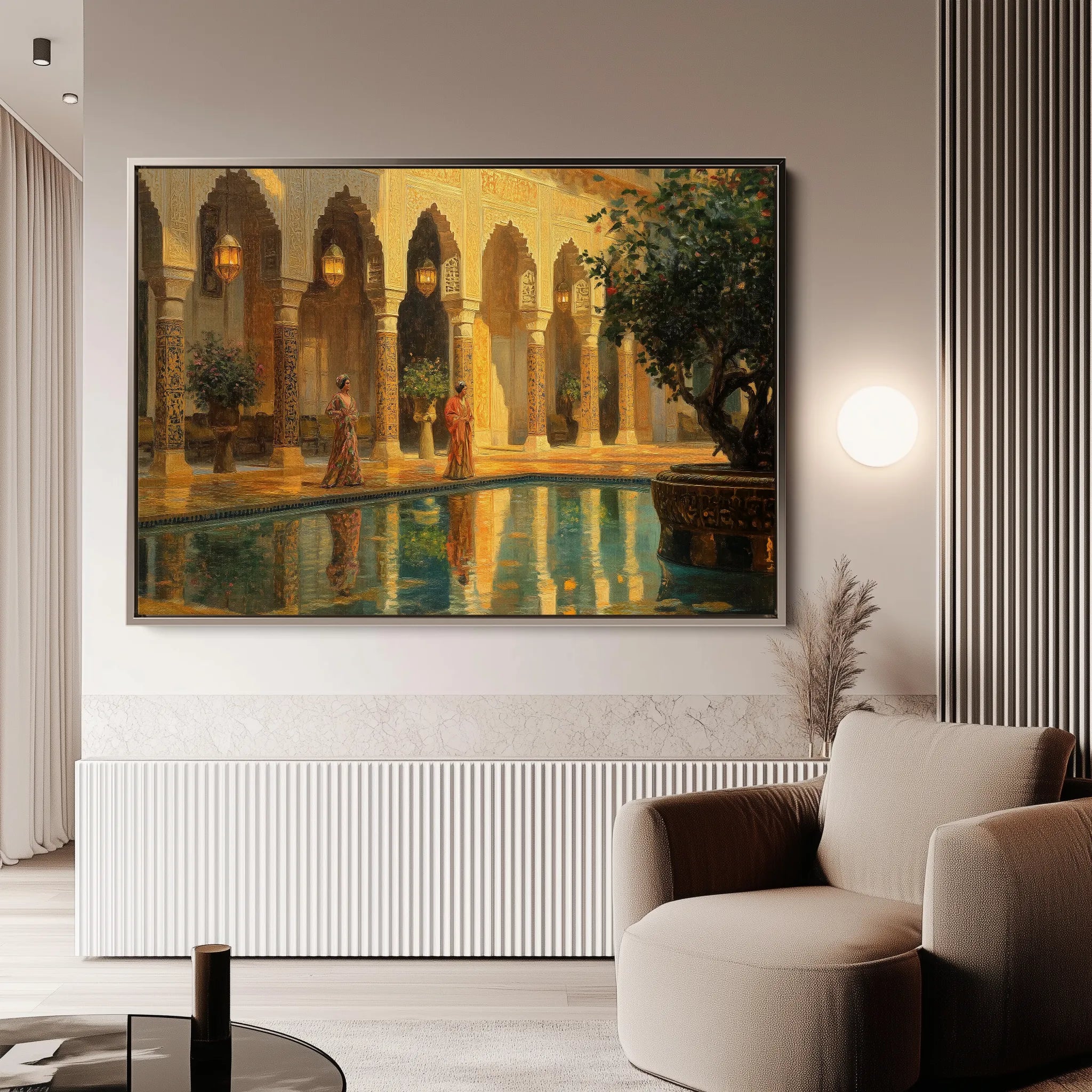 Orientalist 036 Canvas Art 18" x 24" / 45 x 60 cm / Black