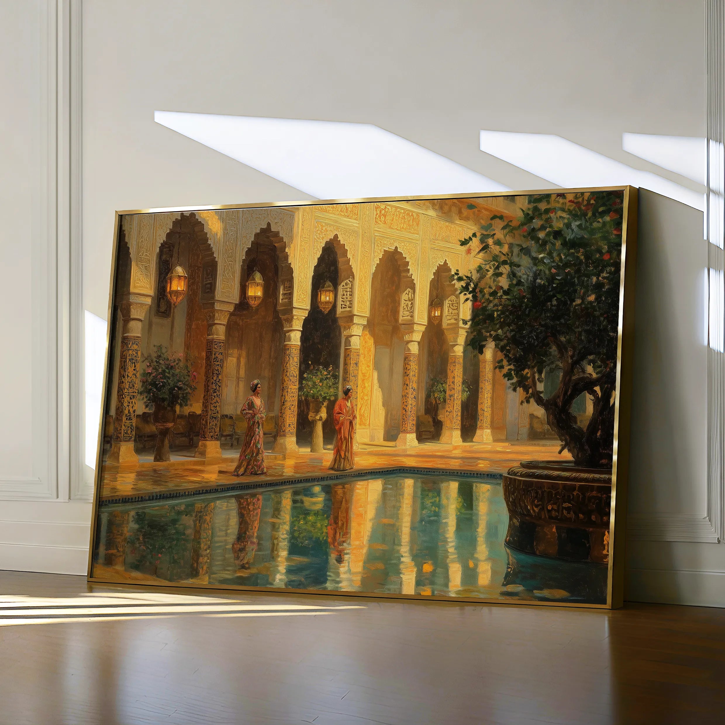 Orientalist 036 Canvas Art 18" x 24" / 45 x 60 cm / Black