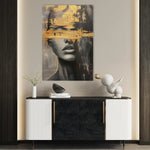 Portrait 036 Canvas Art 60 x 40 cm / Black