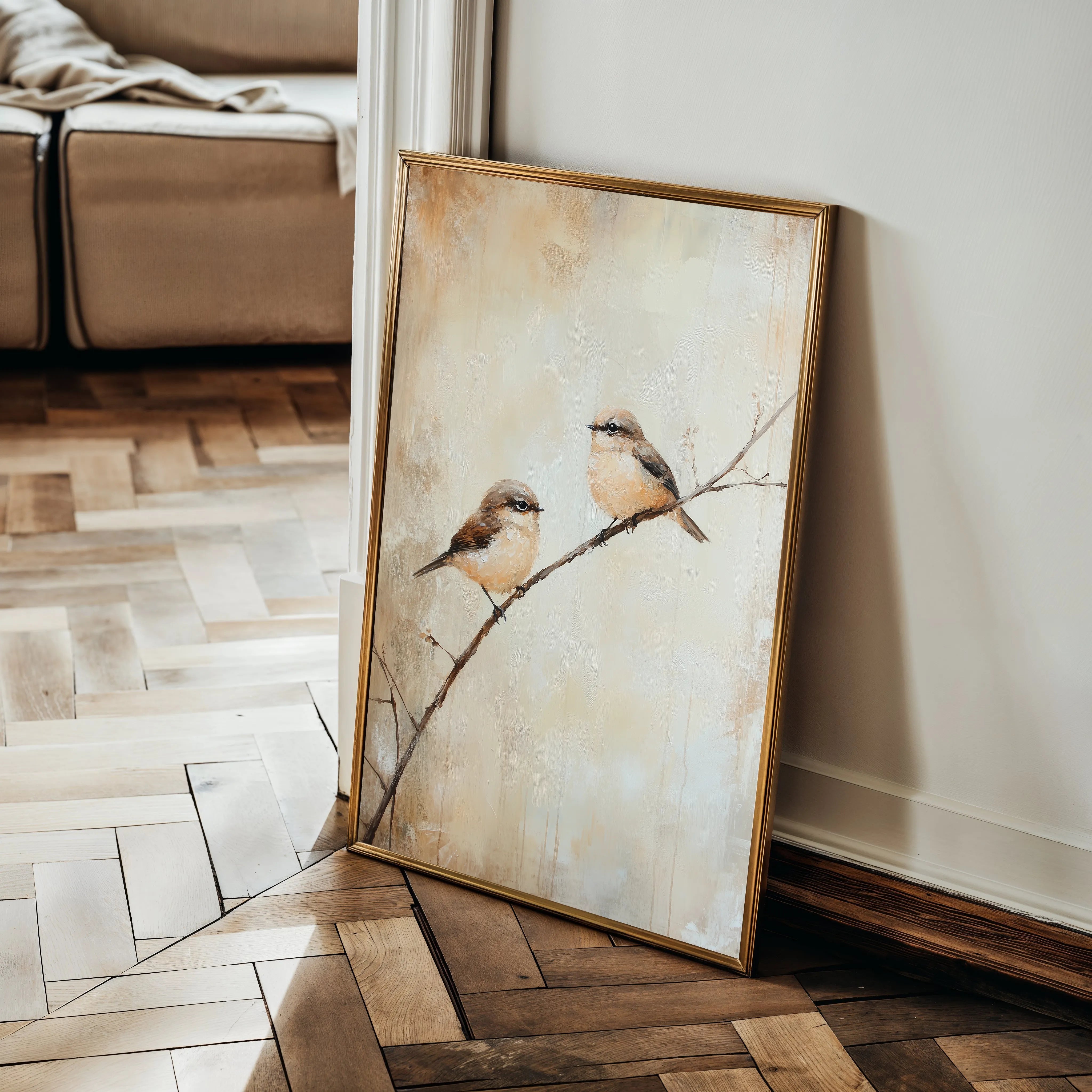 Animals 037 Canvas Art 18" x 24" / 45 x 60 cm / Black
