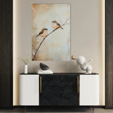 Animals 037 Canvas Art 18" x 24" / 45 x 60 cm / Black