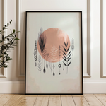 Boho 037 Canvas Art 18" x 24" / 45 x 60 cm / Black