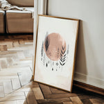 Boho 037 Canvas Art 18" x 24" / 45 x 60 cm / Black