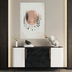 Boho 037 Canvas Art 18" x 24" / 45 x 60 cm / Black