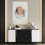 Boho 037 Canvas Art 18" x 24" / 45 x 60 cm / Black