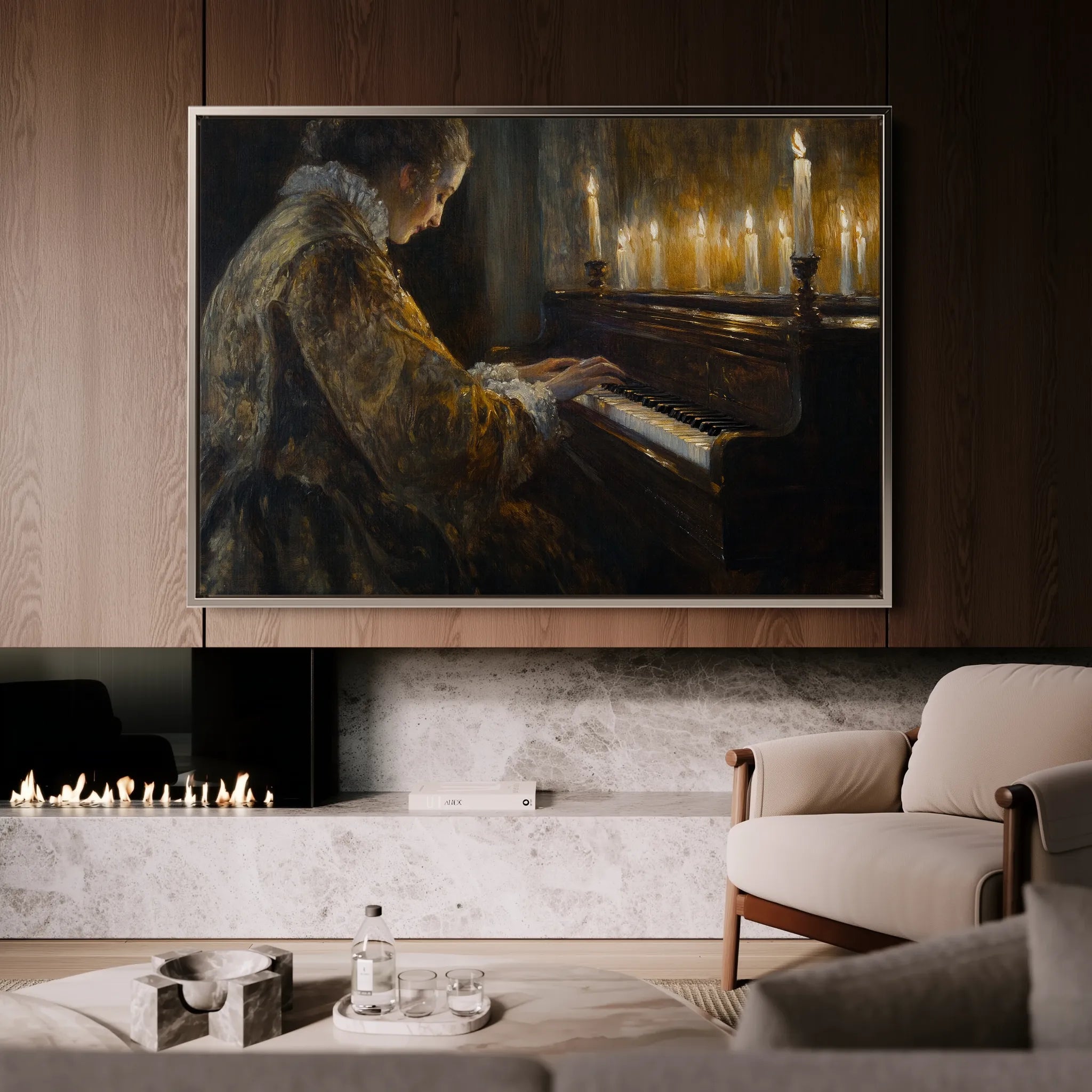 Classic 037 Canvas Art 18" x 24" / 45 x 60 cm / Black
